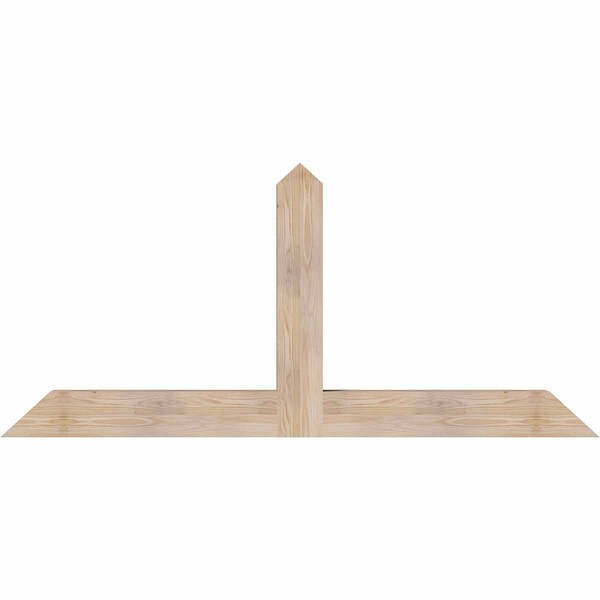 Ekena Millwork Portland Smooth Timber Gable Bracket, Douglas Fir, 72"W x 33"H x 5 1/2"D x 5 1/2"F, 11/12 Pitch GBW072X33X0606POR00SDF - main